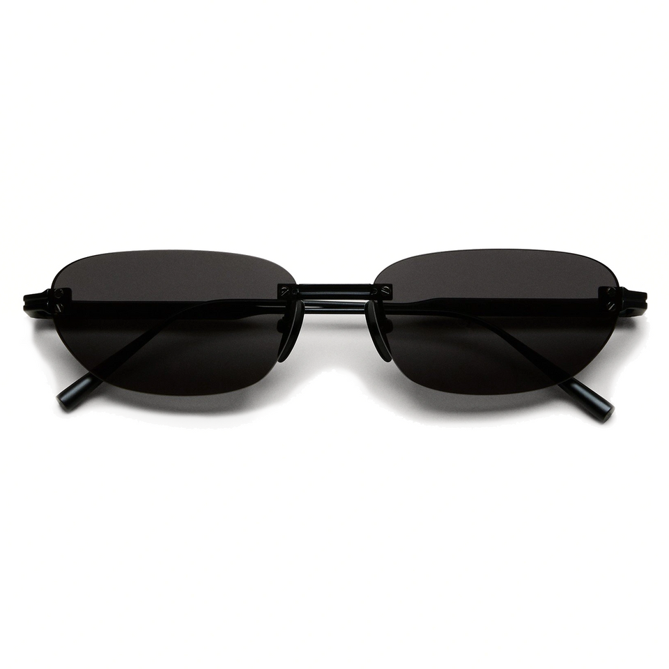 Rimless Oval / Black Titanium & Black Lens Rimless Oval / Black Titanium & Black Lens