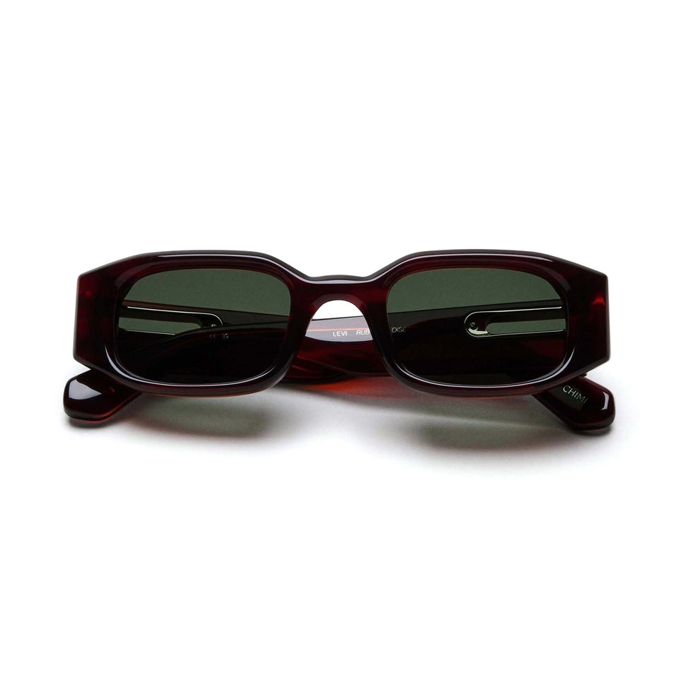 Levi / Red Tortoise Acetate & Green Lens Levi / Red Tortoise Acetate & Green Lens