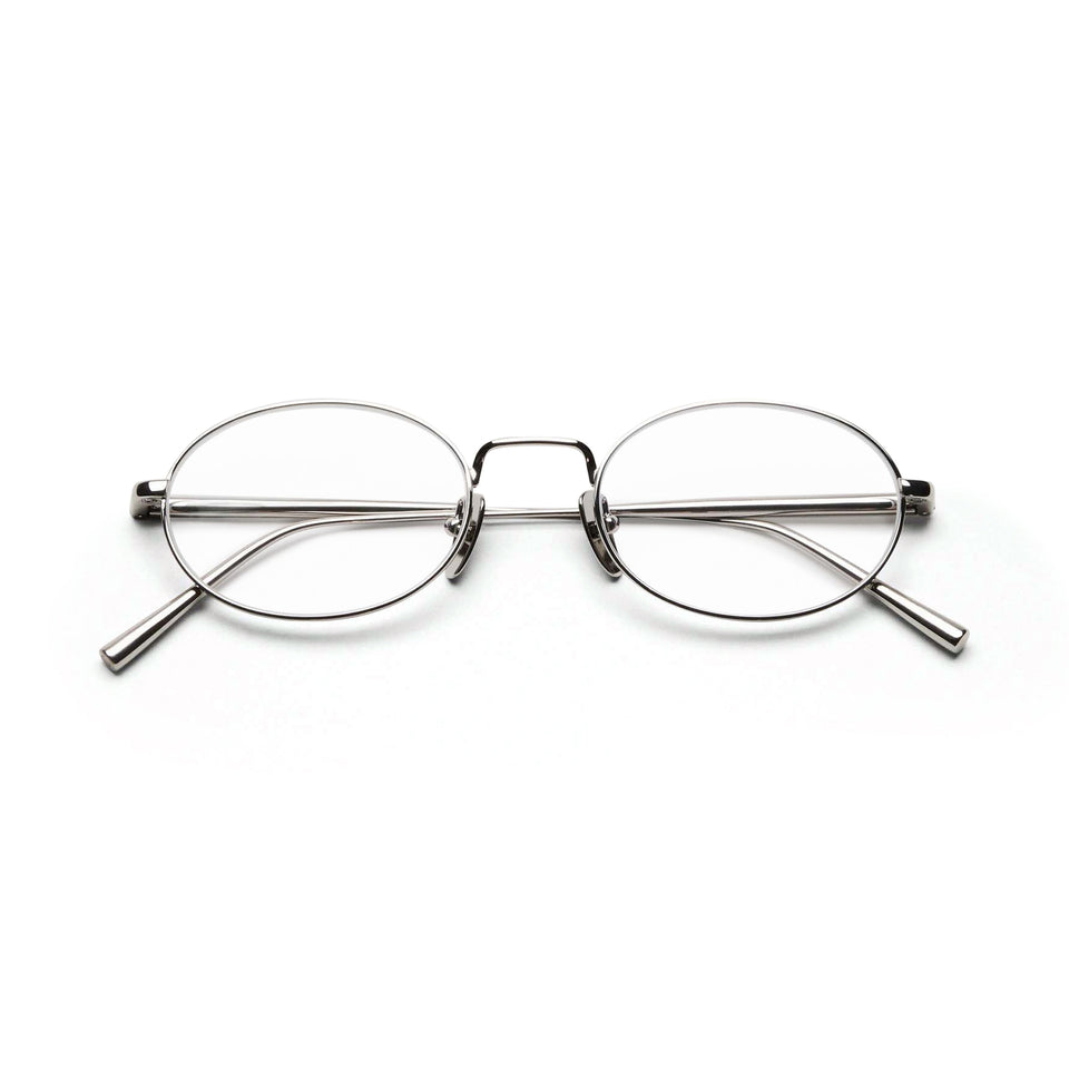 Titan Oval Optical / Silver Titanium & Clear Lens Titan Oval Optical / Silver Titanium & Clear Lens