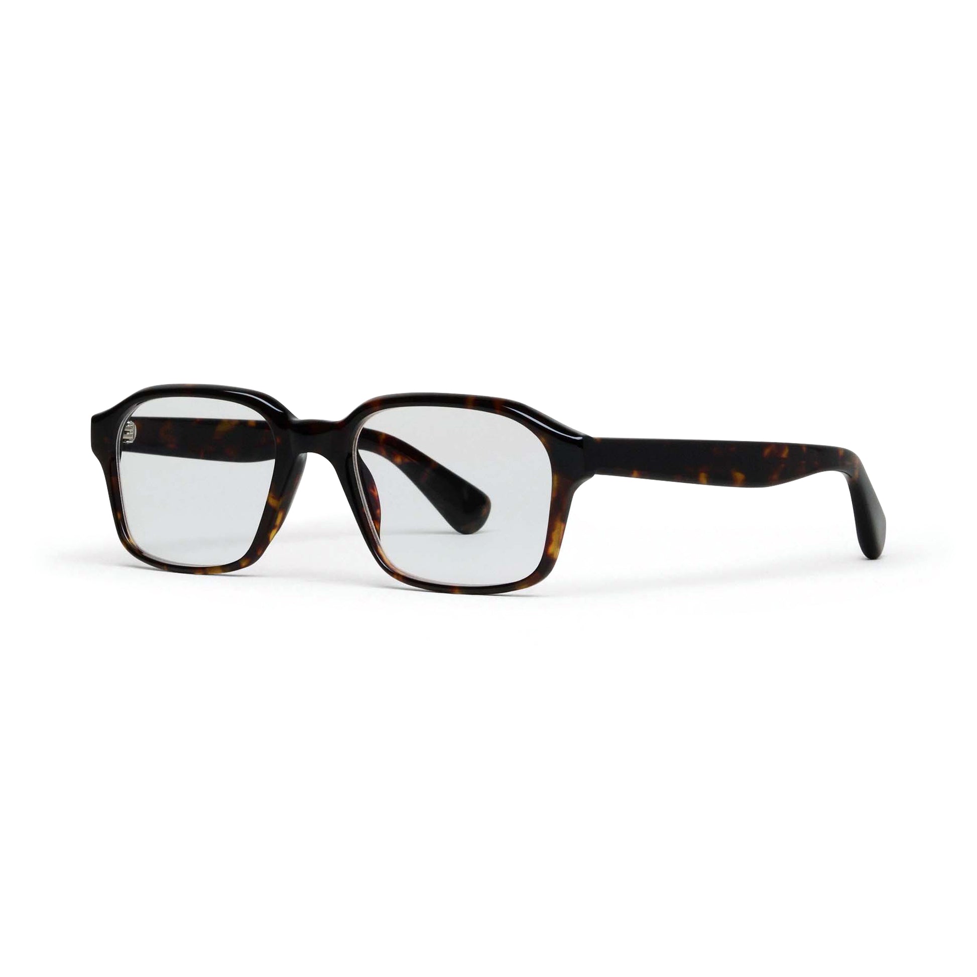 Quill Optical / Black Acetate & Clear Lens