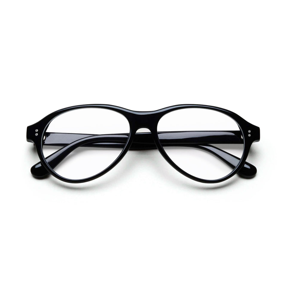 Tome Optical / Black Acetate & Clear Lens Tome Optical / Black Acetate & Clear Lens