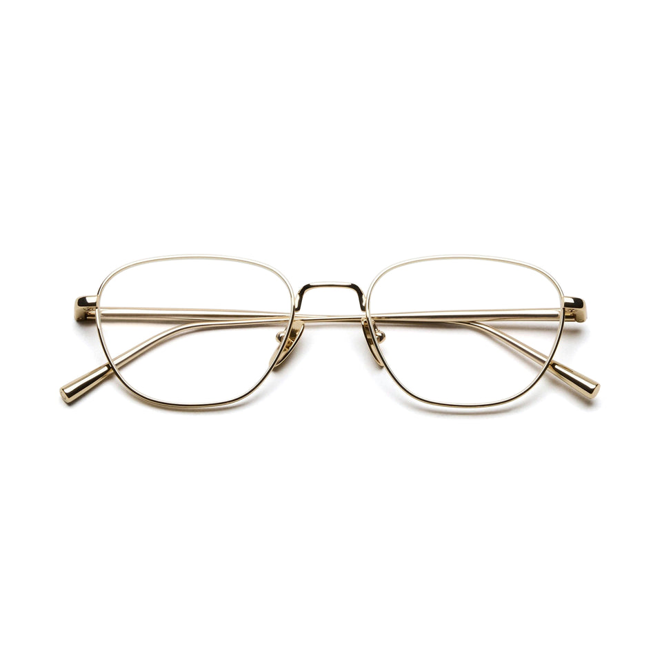 Titan Polygon Optical / Gold Titanium & Clear Lens Titan Polygon Optical / Gold Titanium & Clear Lens