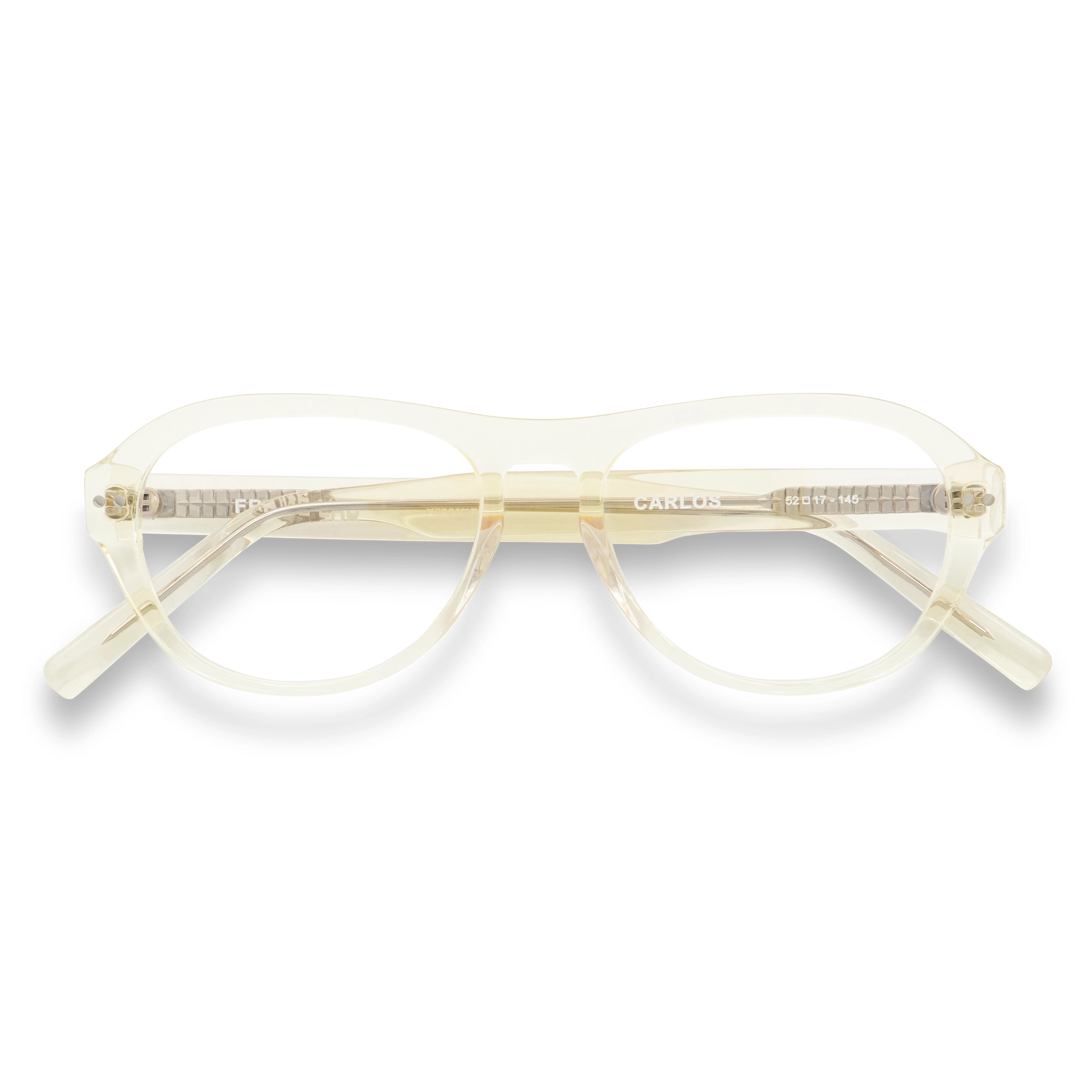 Carlos Optical / Blonde Crystal Acetate & Prescription Lens