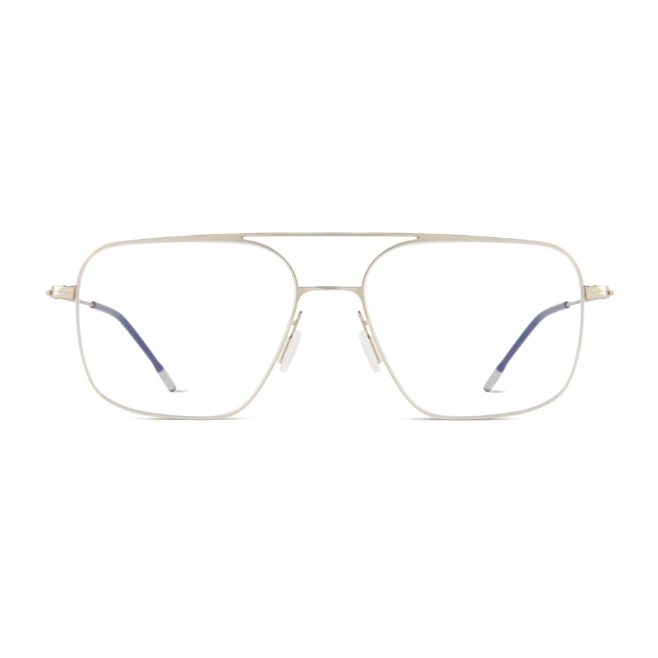 Eddie Optical / White Gold Metal & Blue-Light Lens Eddie Optical / White Gold Metal & Blue-Light Lens