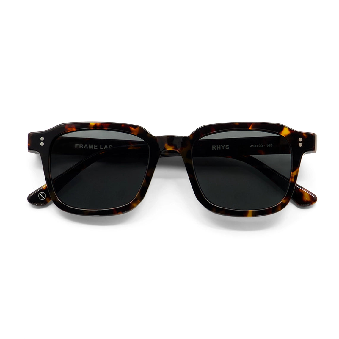 Rhys / Black Tortoiseshell Acetate & Polarised Black Lens