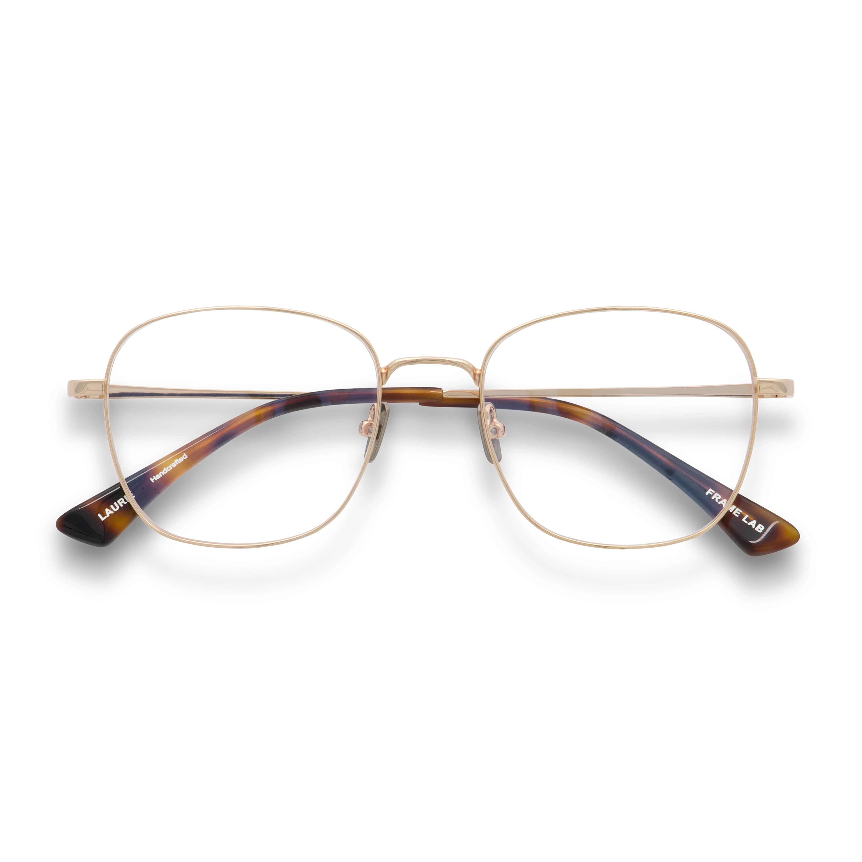 Laurie Optical / Gold Tortoise Metal & Prescription Lens