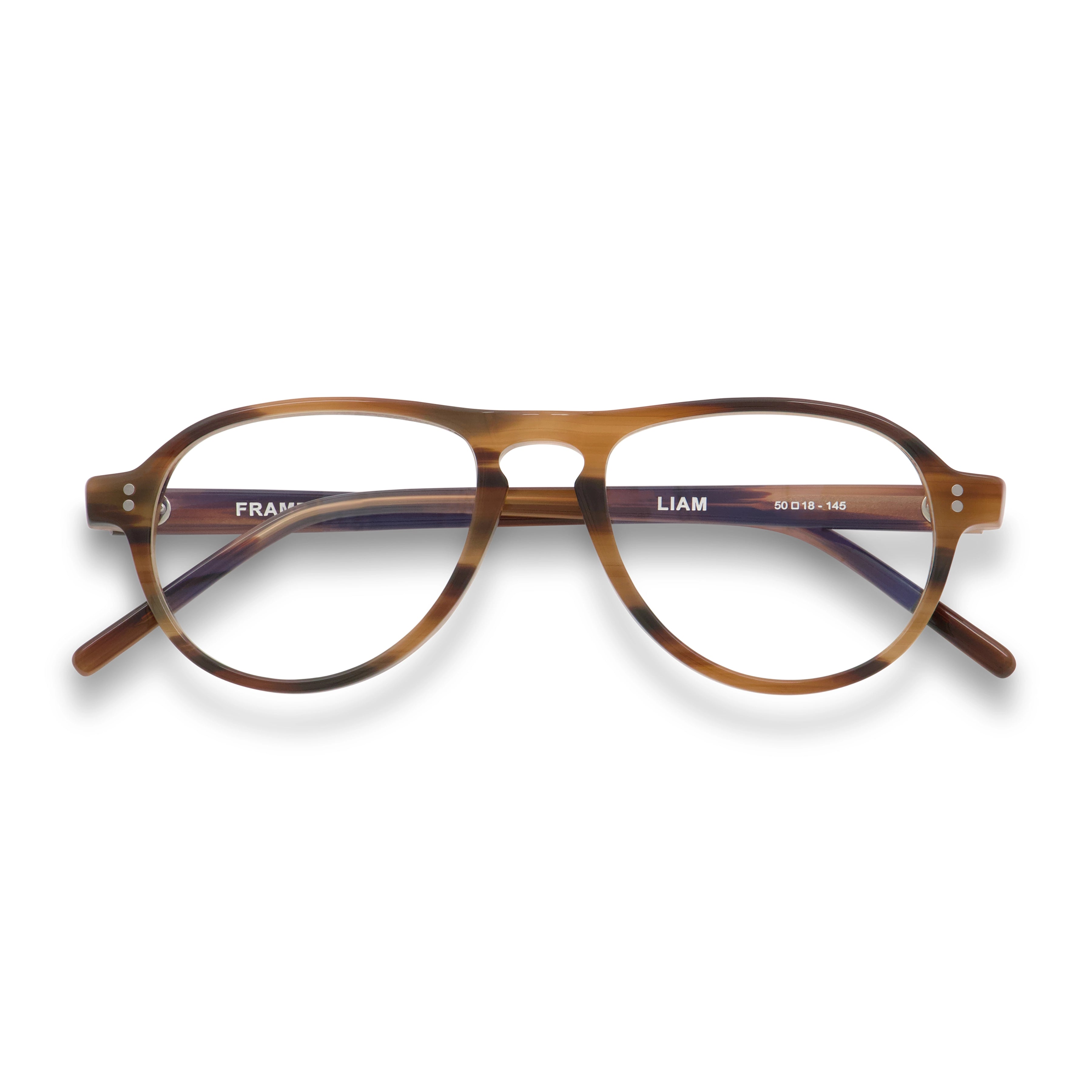 Liam Optical / Dual Brown Acetate & Prescription Lens