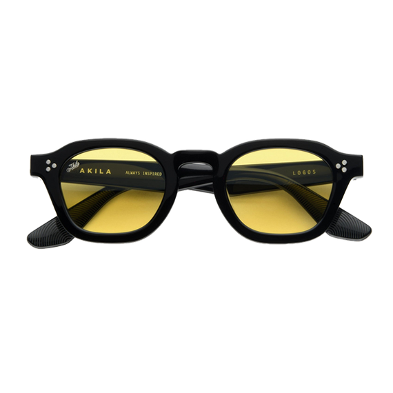 Logos / Black Acetate & Yellow Lens Logos / Black Acetate & Yellow Lens