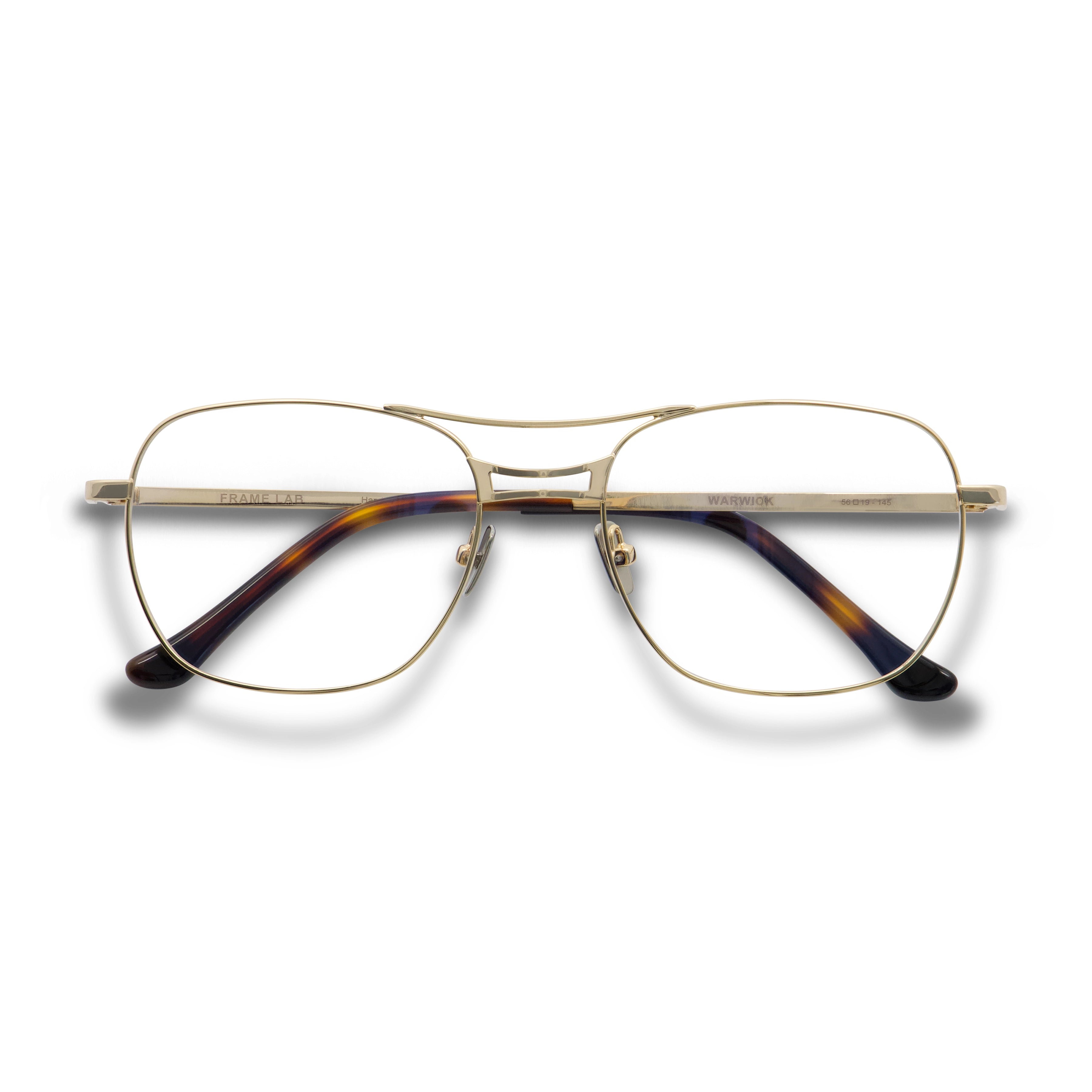 Warwick Optical / Gold Metal & Prescription Lens