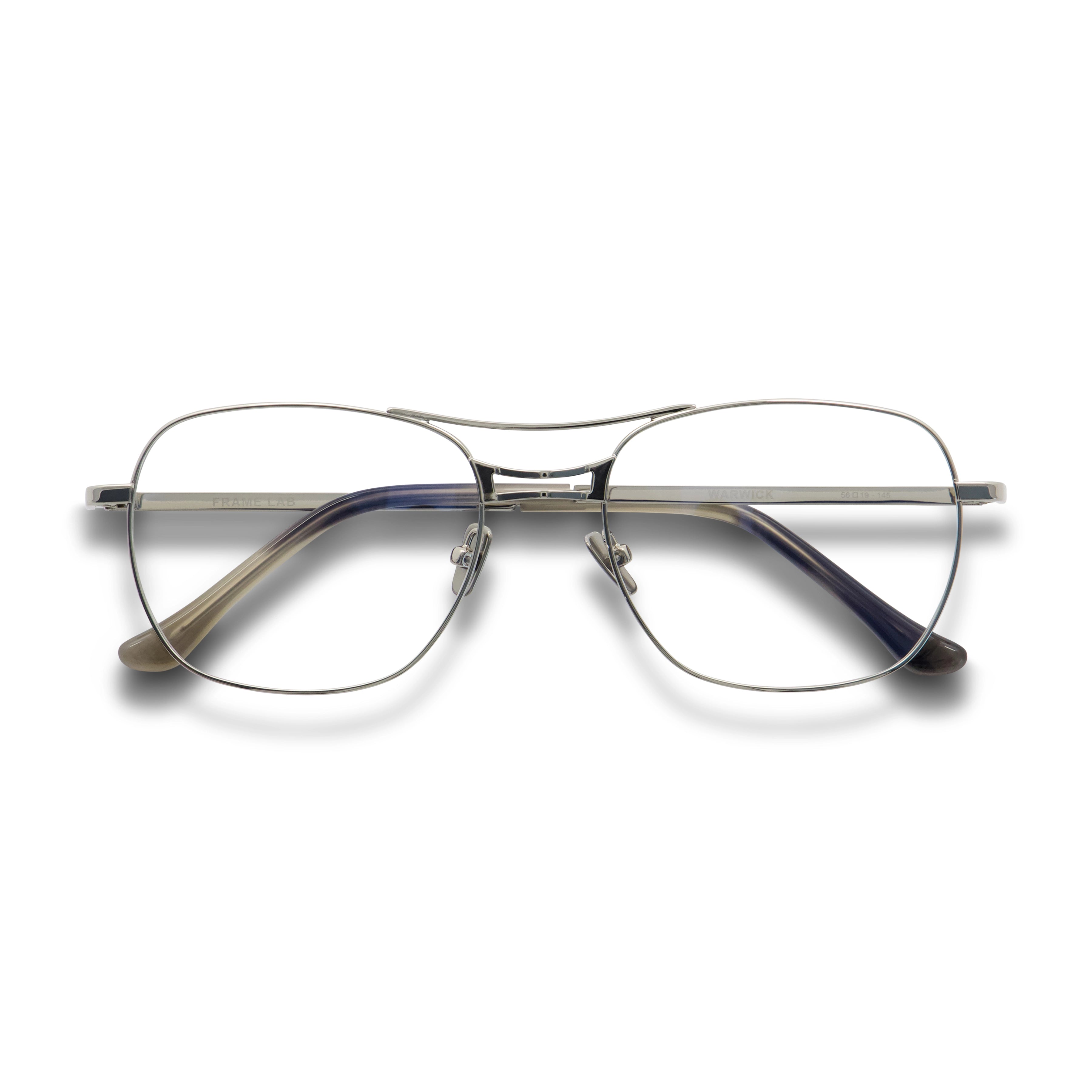 Warwick Optical / Silver Metal & Prescription Lens