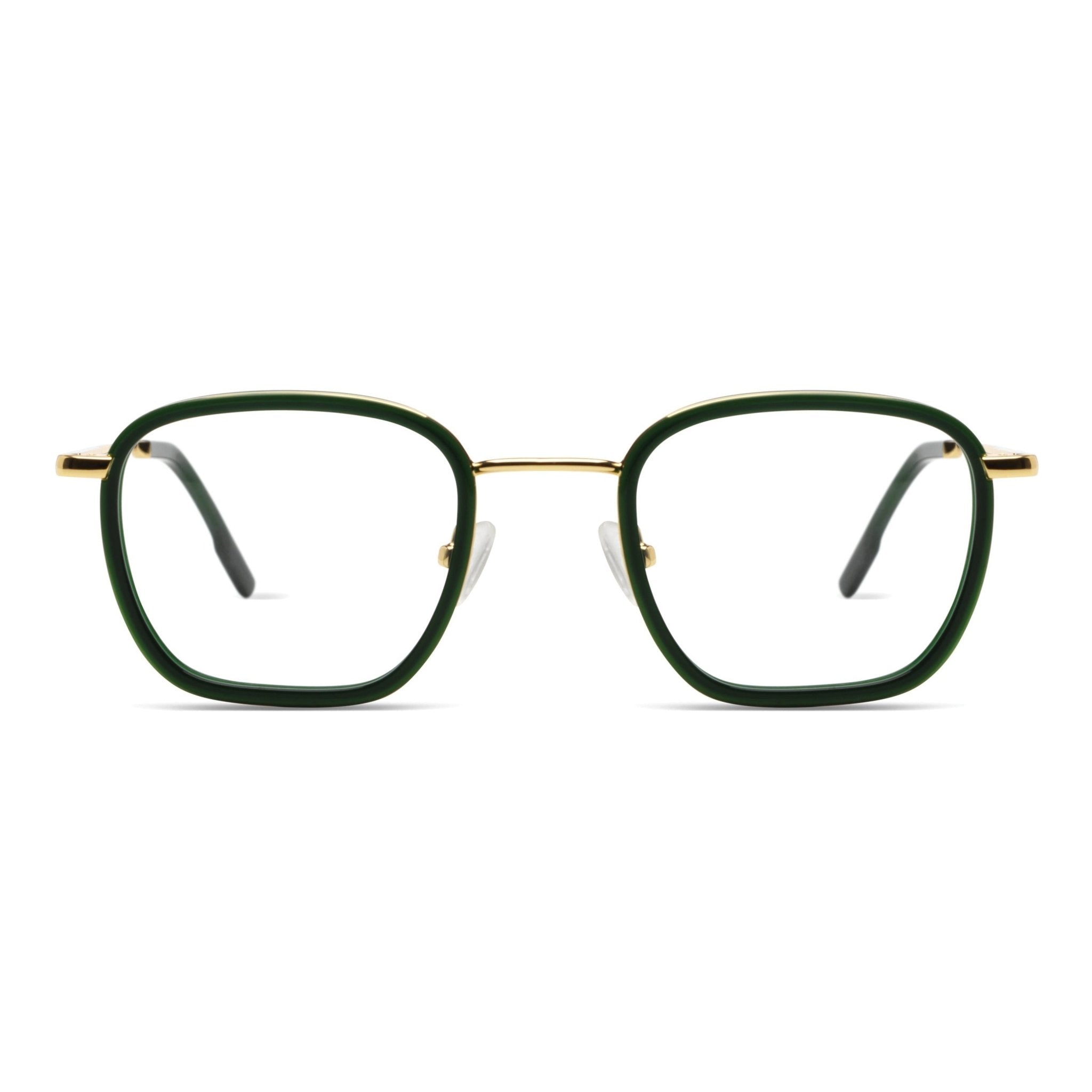 Adam Slims Optical / Hunter Gold Acetate & Blue - Light Lens - Shade Files