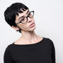 Alien Optical / Black Acetate & Blue - Light Lens - Shade Files