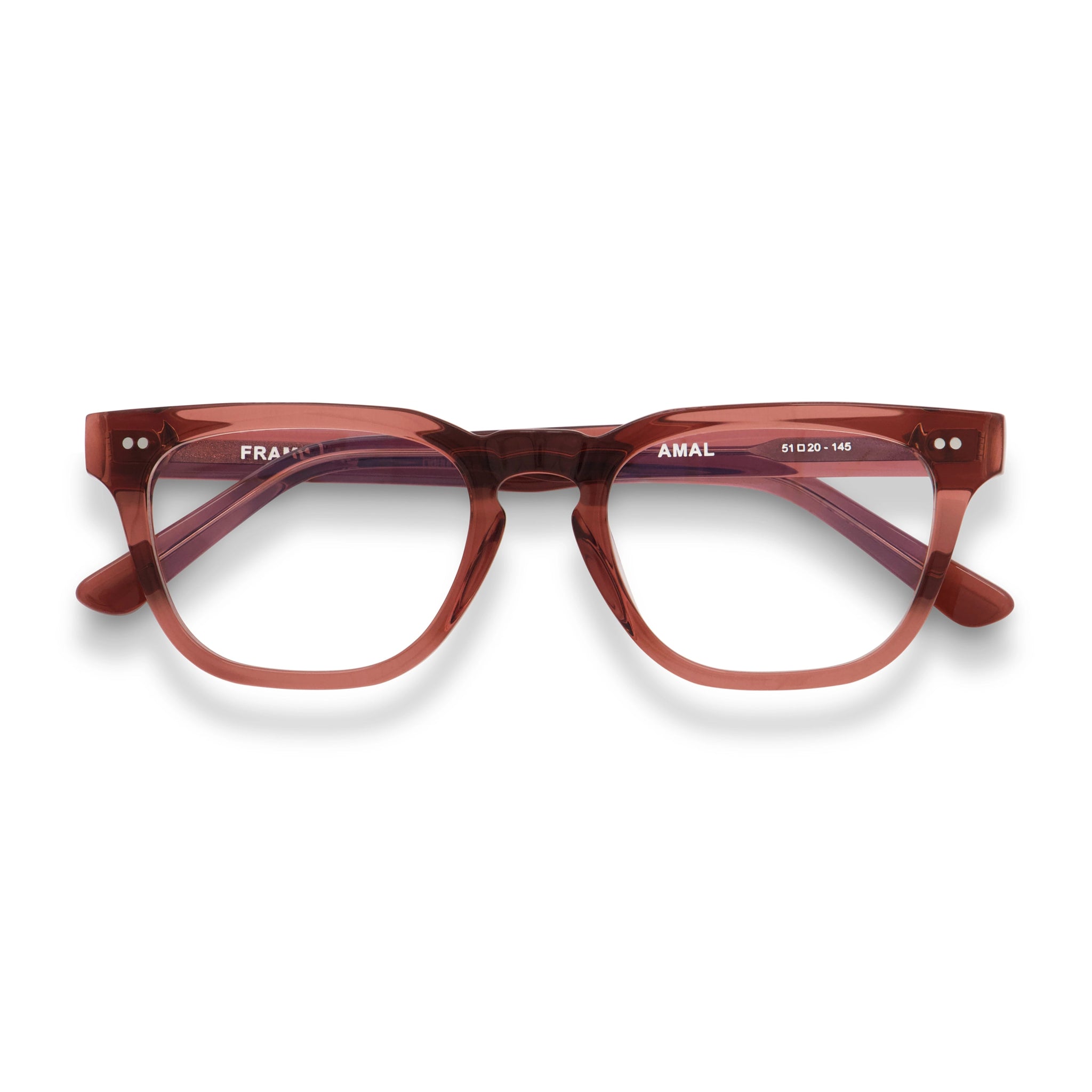 Amal Optical / Dusty Pink Acetate & Prescription Lens - Shade Files