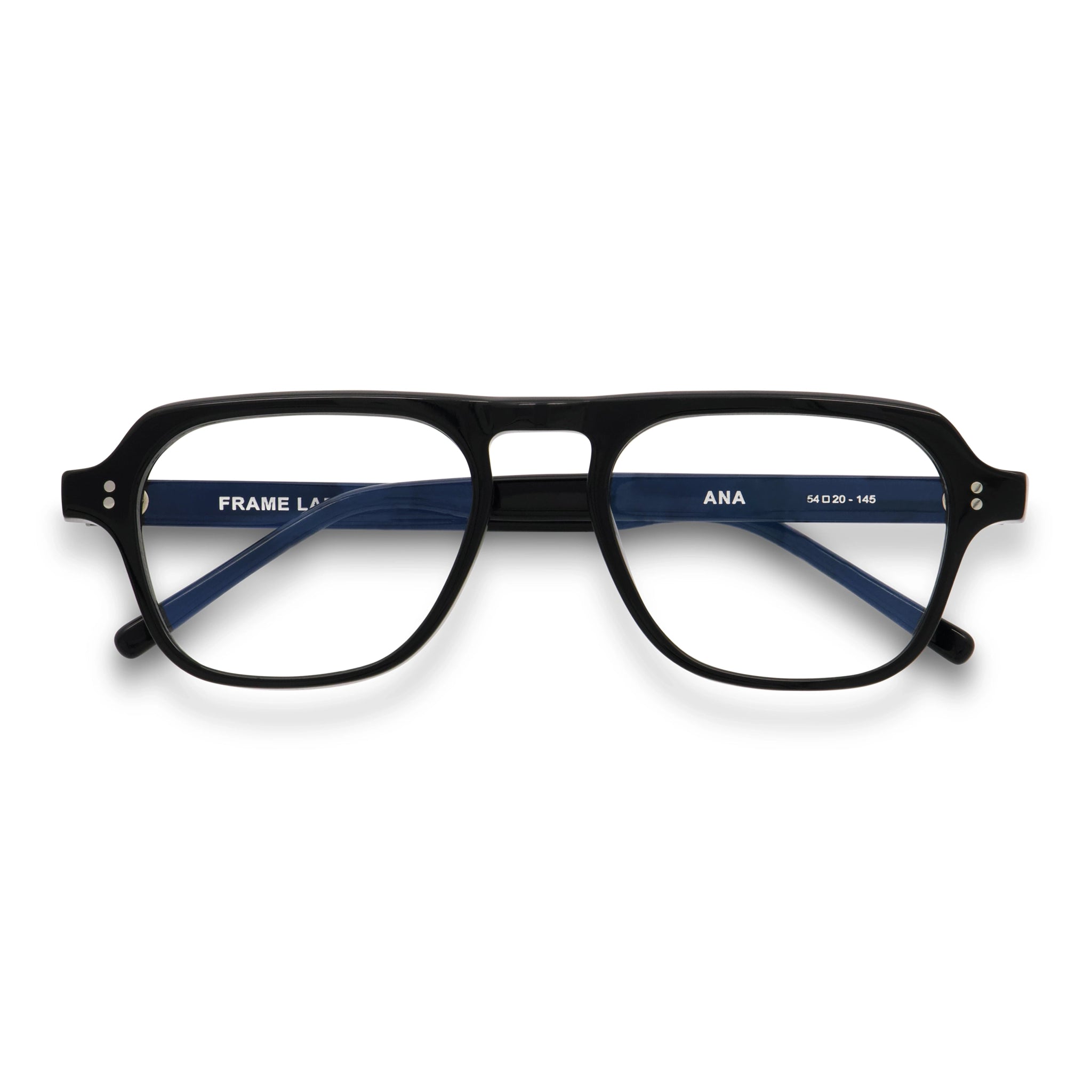Ana Optical / Black Acetate & Prescription Lens - Shade Files
