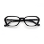 B Optical / Black Acetate & Clear Lens - Shade Files