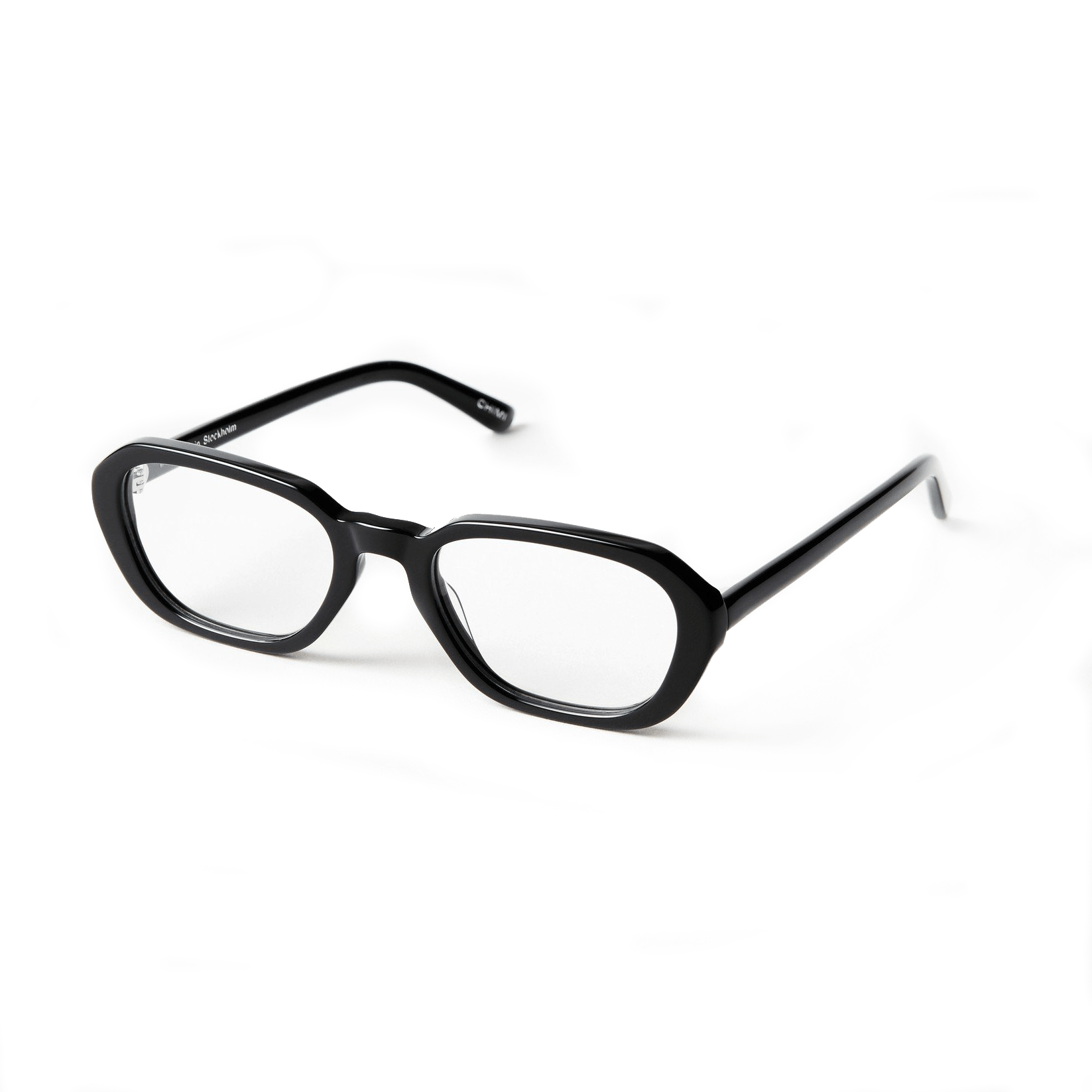 B Optical / Black Acetate & Clear Lens - Shade Files