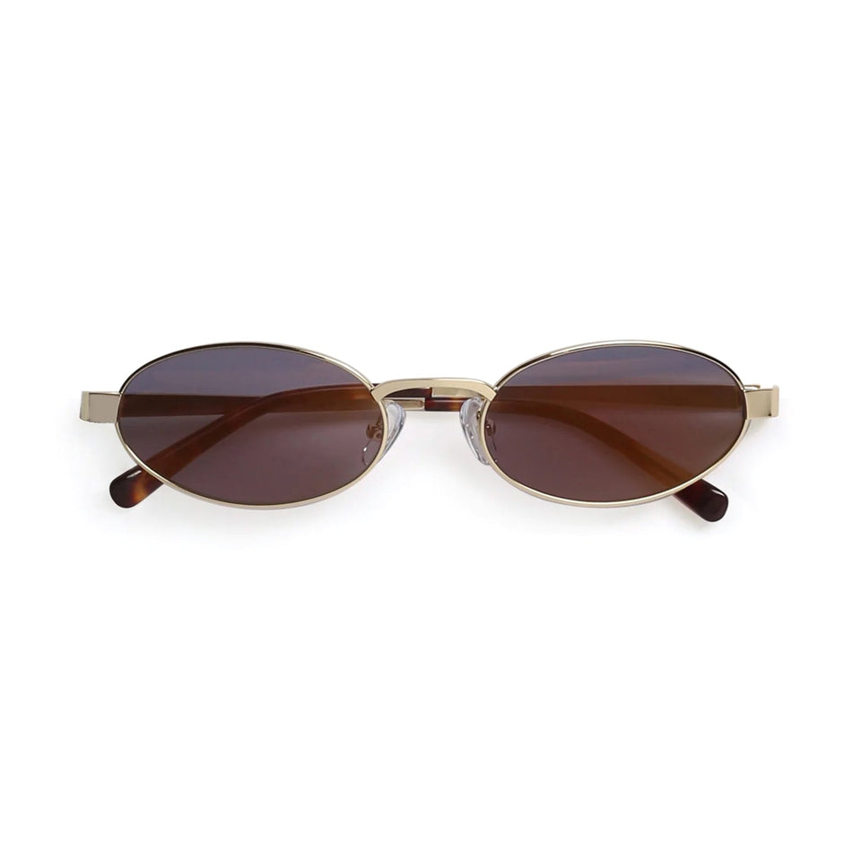 Banca / Gold Metal & Brown Lens Banca / Gold Metal & Brown Lens