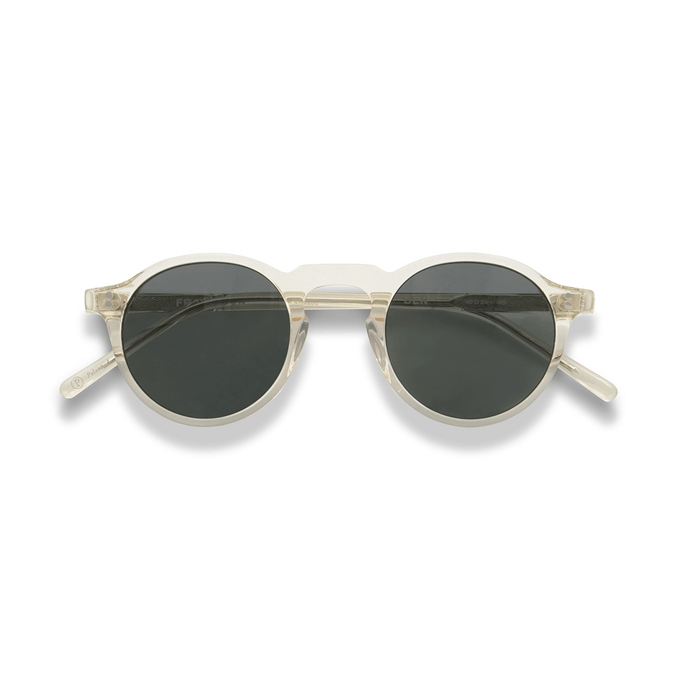 Ben / Blonde Crystal Acetate & Polarised Grey Lens Ben / Blonde Crystal Acetate & Polarised Grey Lens
