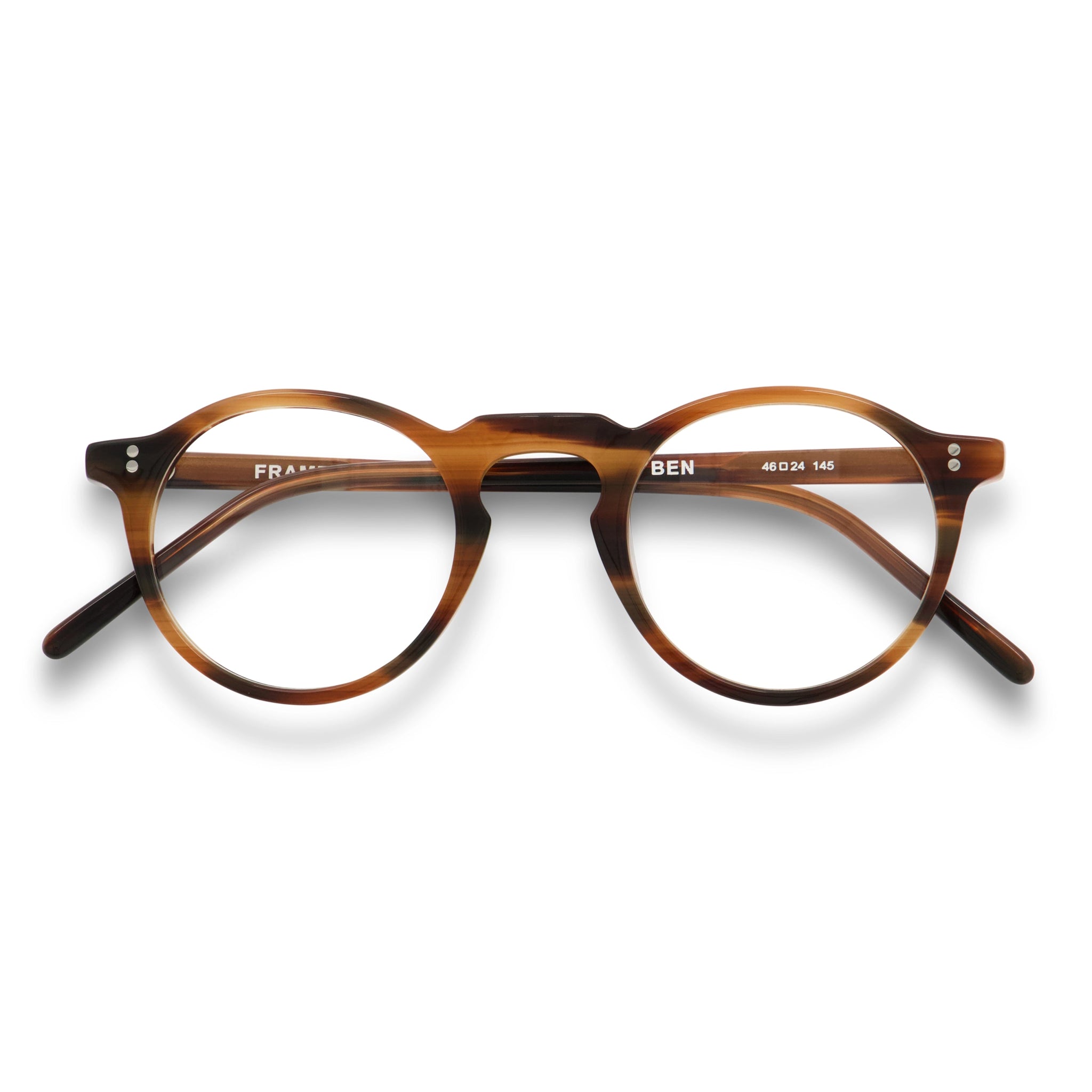 Ben Optical / Brown Tortoise Acetate & Prescription Lens - Shade Files