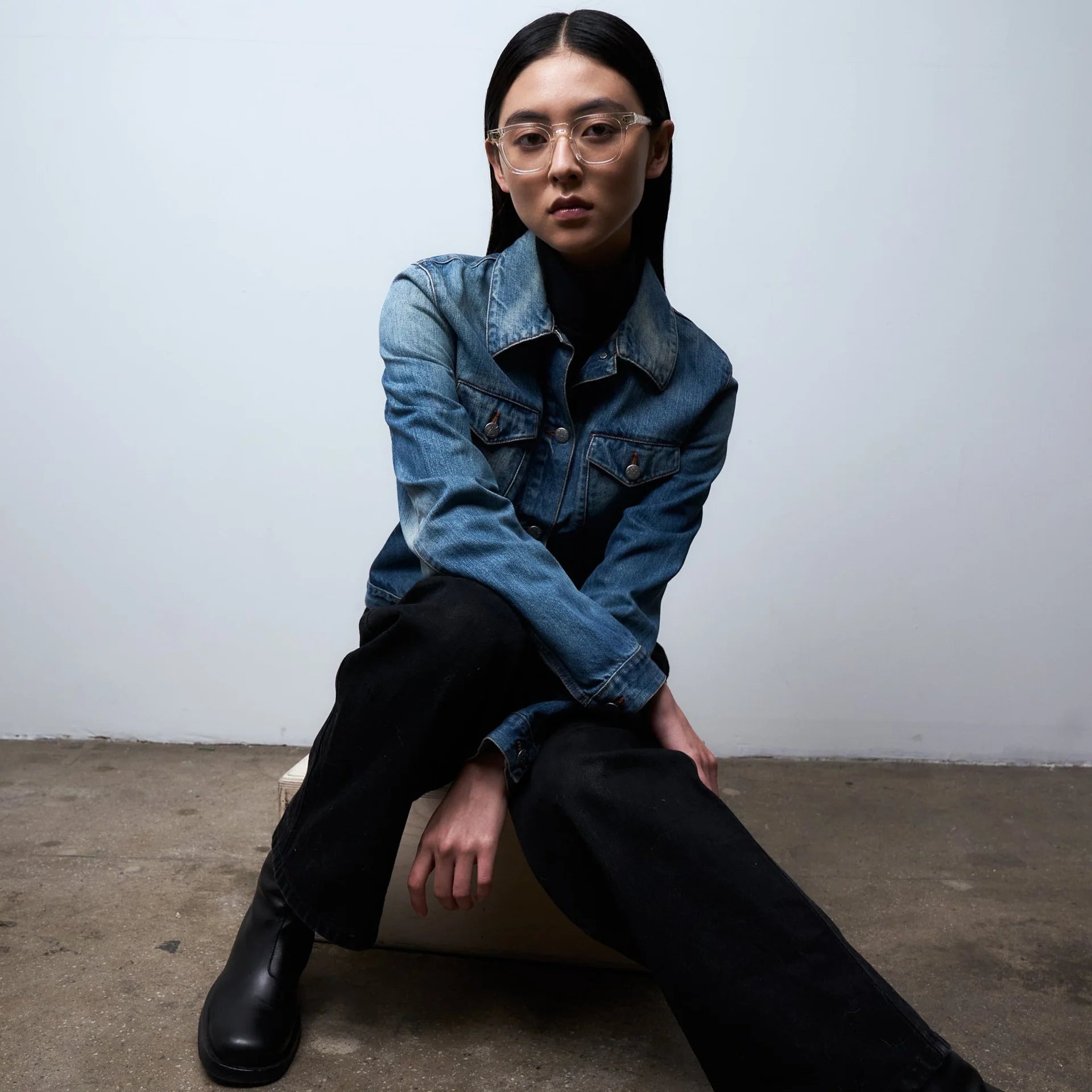 Calipso Optical / Crystal Acetate & Blue - Light Lens - Shade Files