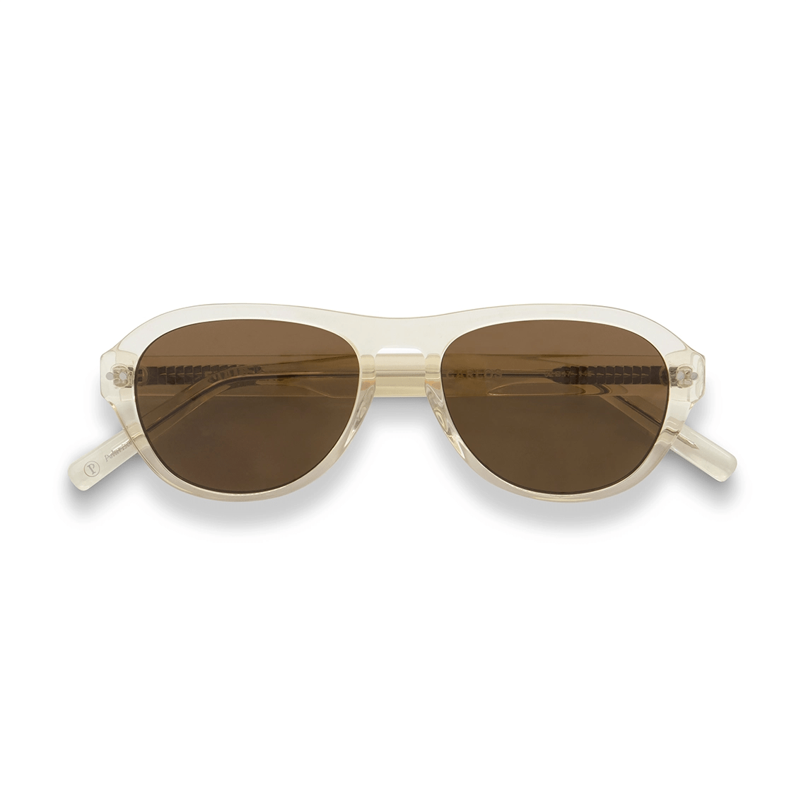 Carlos / Blonde Crystal Acetate & Polarised Brown Lens - Shade Files