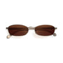 Coco 003 / Matte Silver Metal & Brown Lens - Shade Files
