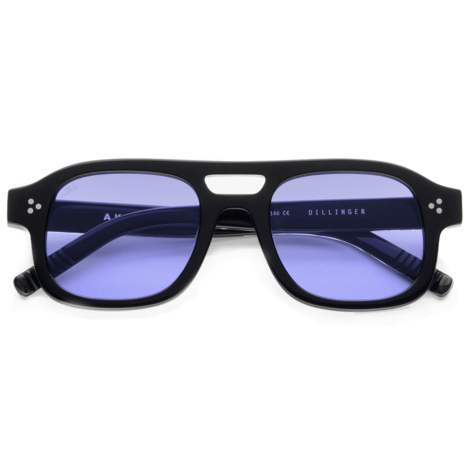 Dillinger / Black Acetate & Lavender Lens Dillinger / Black Acetate & Lavender Lens