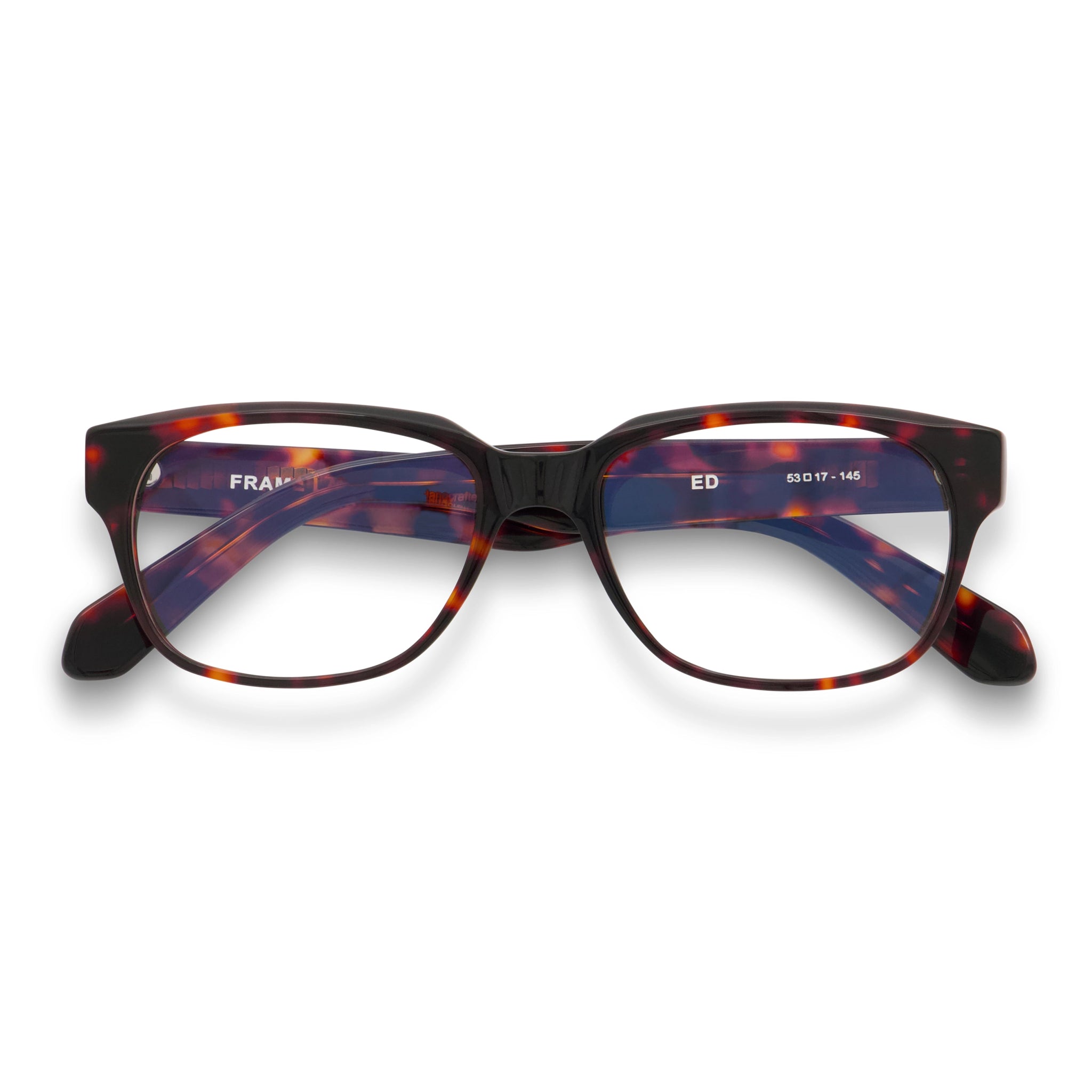 Ed Optical / Dark Tortoise Acetate & Prescription Lens - Shade Files