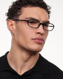 Edith Optical / Black Acetate & Clear Lens - Shade Files