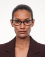 Edith Optical / Black Acetate & Clear Lens - Shade Files