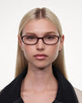 Edith Optical / Burgundy Acetate & Clear Lens - Shade Files