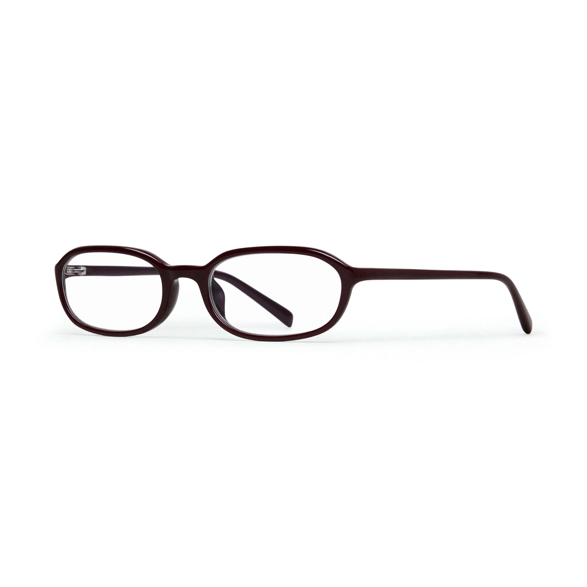 Edith Optical / Burgundy Acetate & Clear Lens - Shade Files