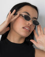 Farrah / Silver Metal & Grey Lens - Shade Files