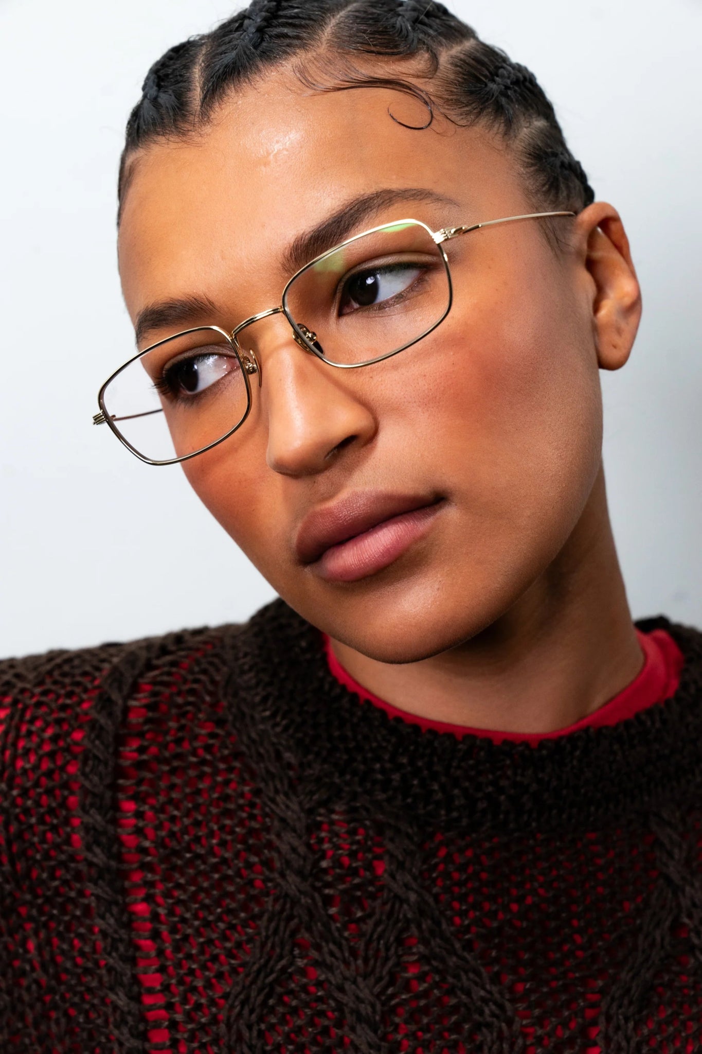 Grace Optical / Gold Titanium & Blue - Light Lens - Shade Files