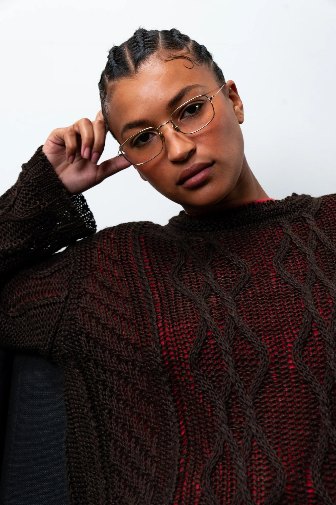 Grace Optical / Gold Titanium & Blue - Light Lens - Shade Files