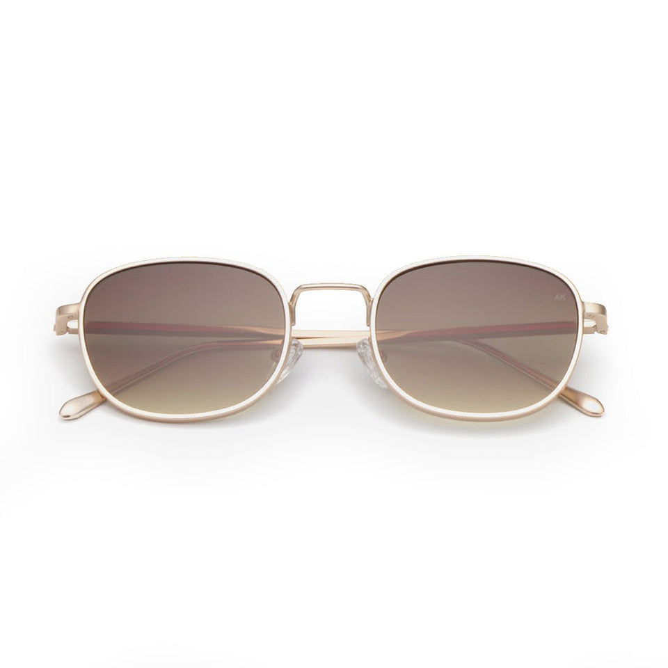 Hello / Matte Gold & Brown Gradient Lens Hello / Matte Gold & Brown Gradient Lens