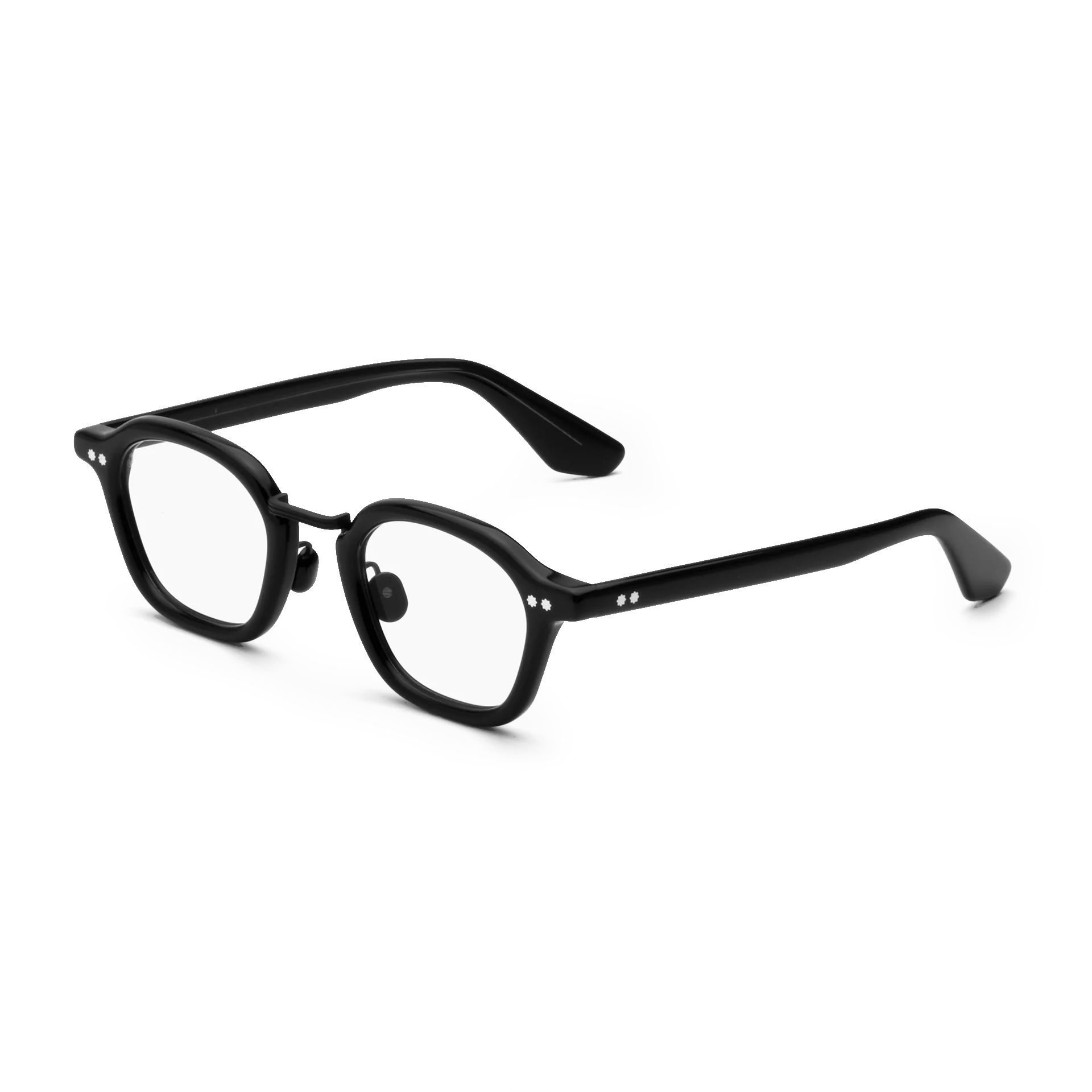 Iris Optical / Black Acetate & Blue - Light Lens - Shade Files