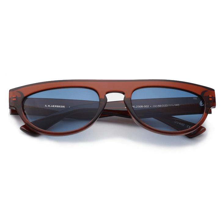 Jake / Brown Transparent & Blue Lens Jake / Brown Transparent & Blue Lens