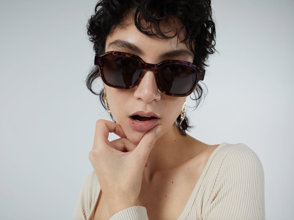 Jeff Optical / Tortoise Acetate & Blue - Light Lens - Shade Files