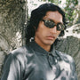 Jet / Tortoise Acetate & Silver Mirror Lens - Shade Files