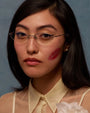 Jewel Optical / Silver Transparent Pink & Blue - Light Lens - Shade Files