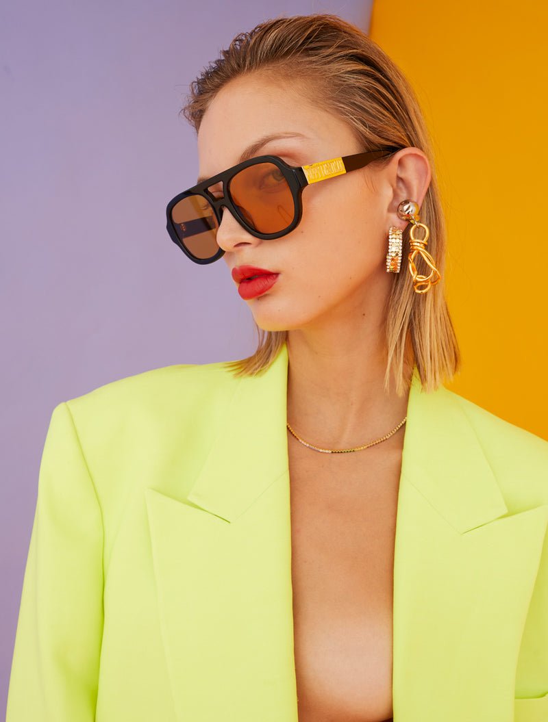 JimBob / Black Acetate & Yellow Lens - Shade Files