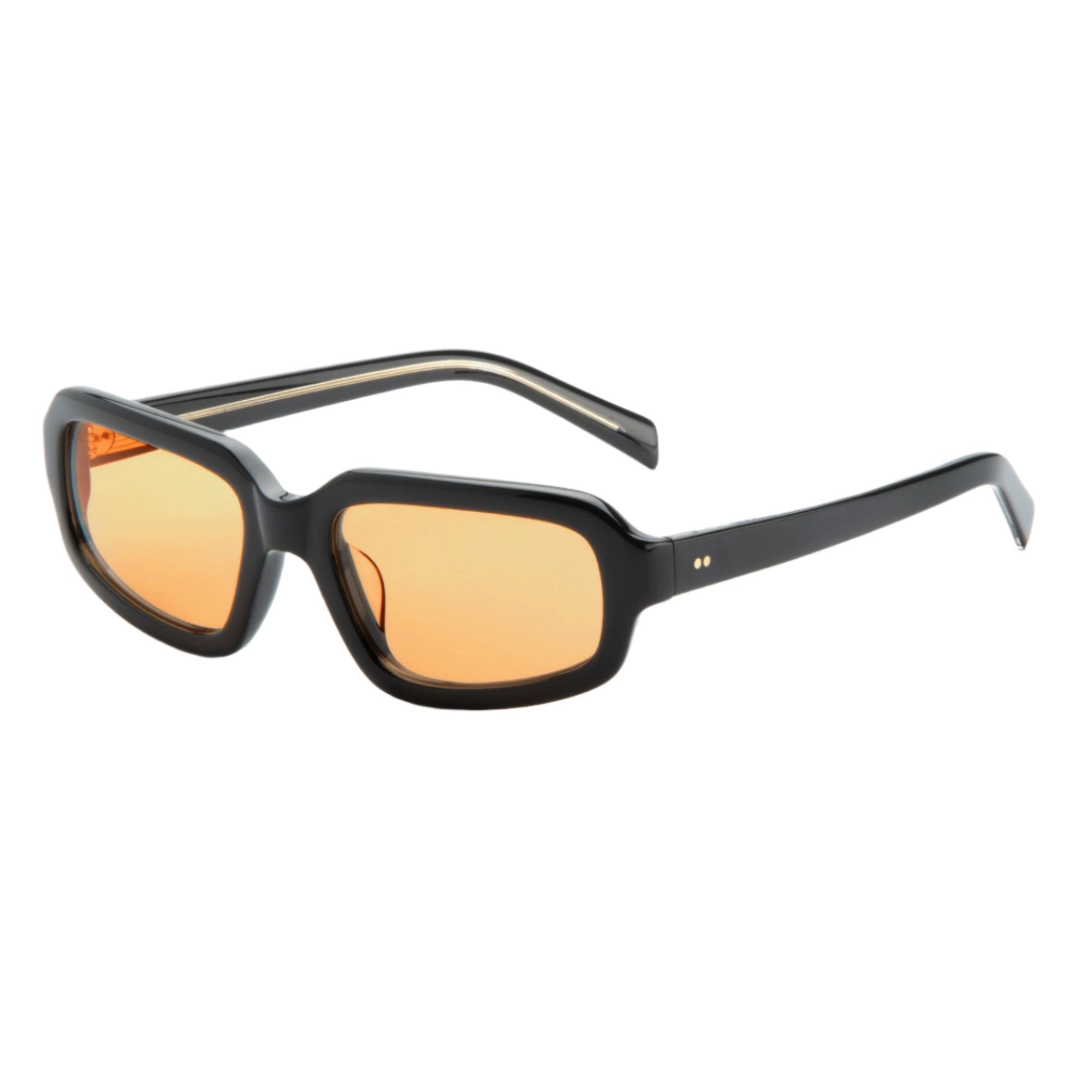 Jupiter / Black Acetate & Orange Lens - Shade Files
