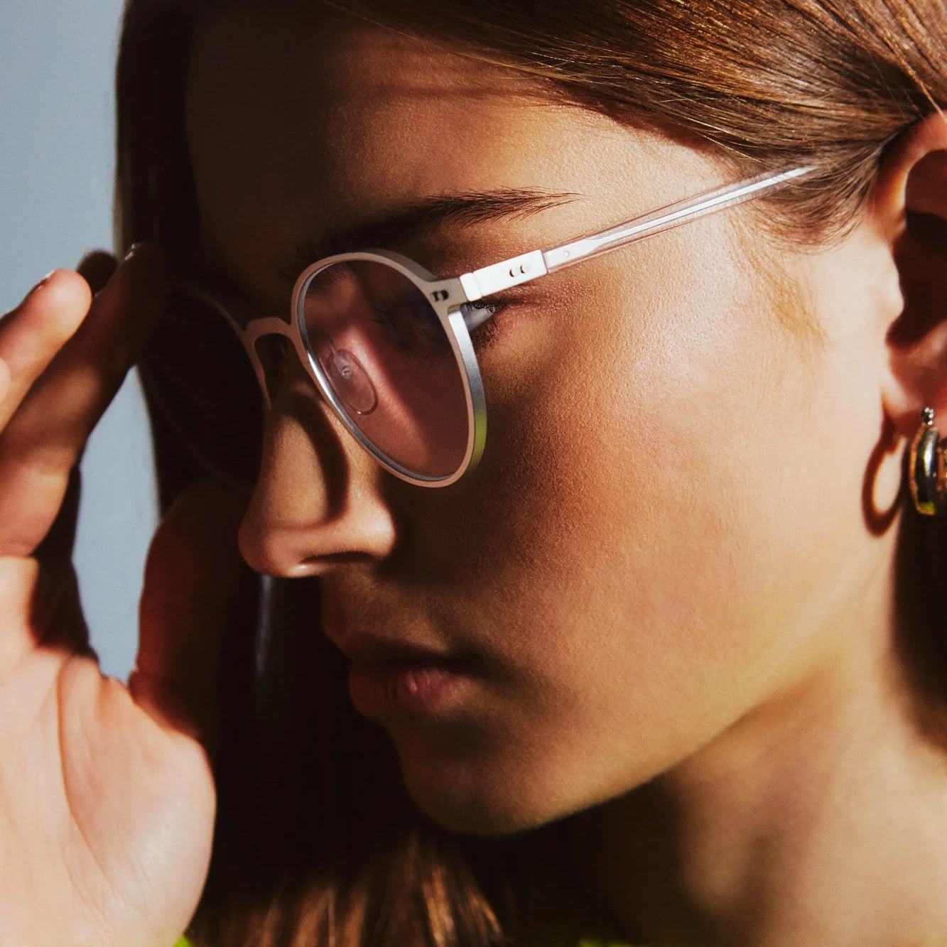 Laguna Optical / Silver & Blue - light Lens - Shade Files