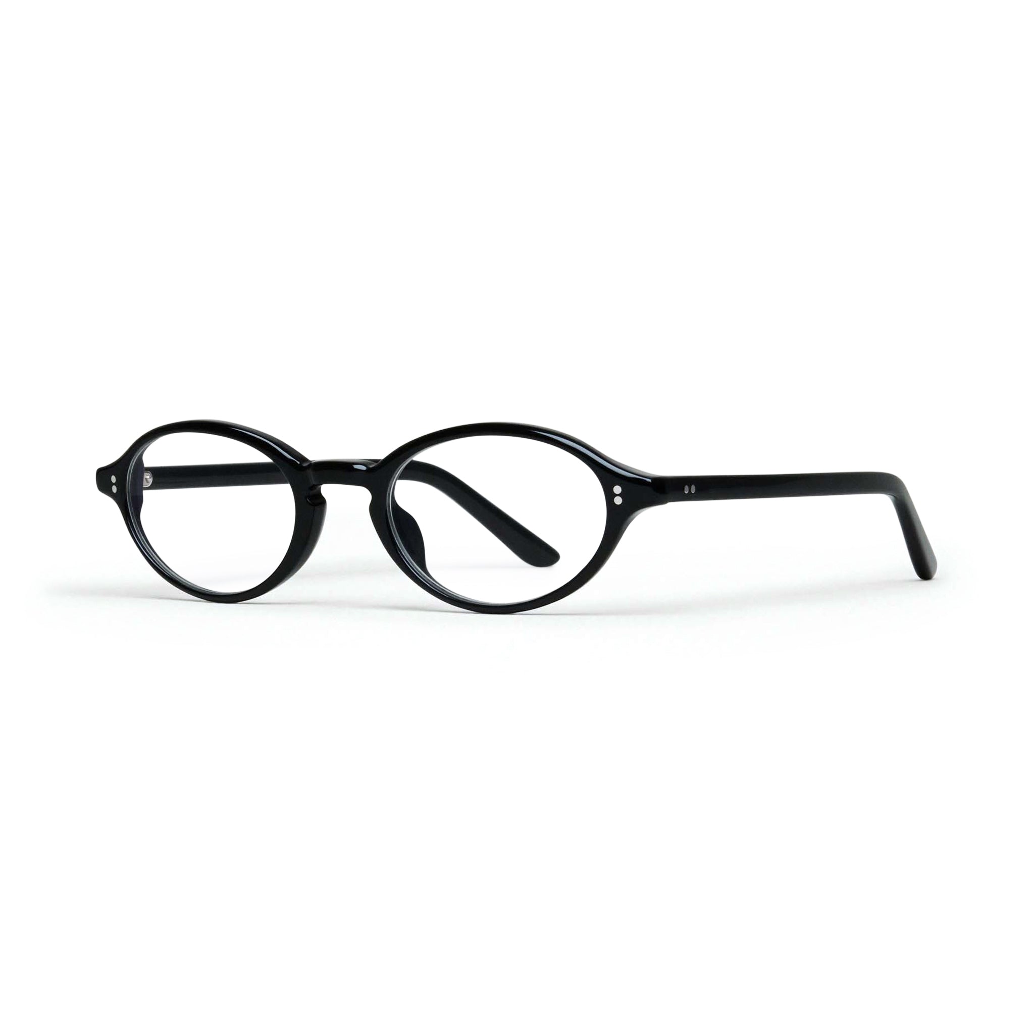 Lex Optical / Black Acetate & Clear Lens - Shade Files