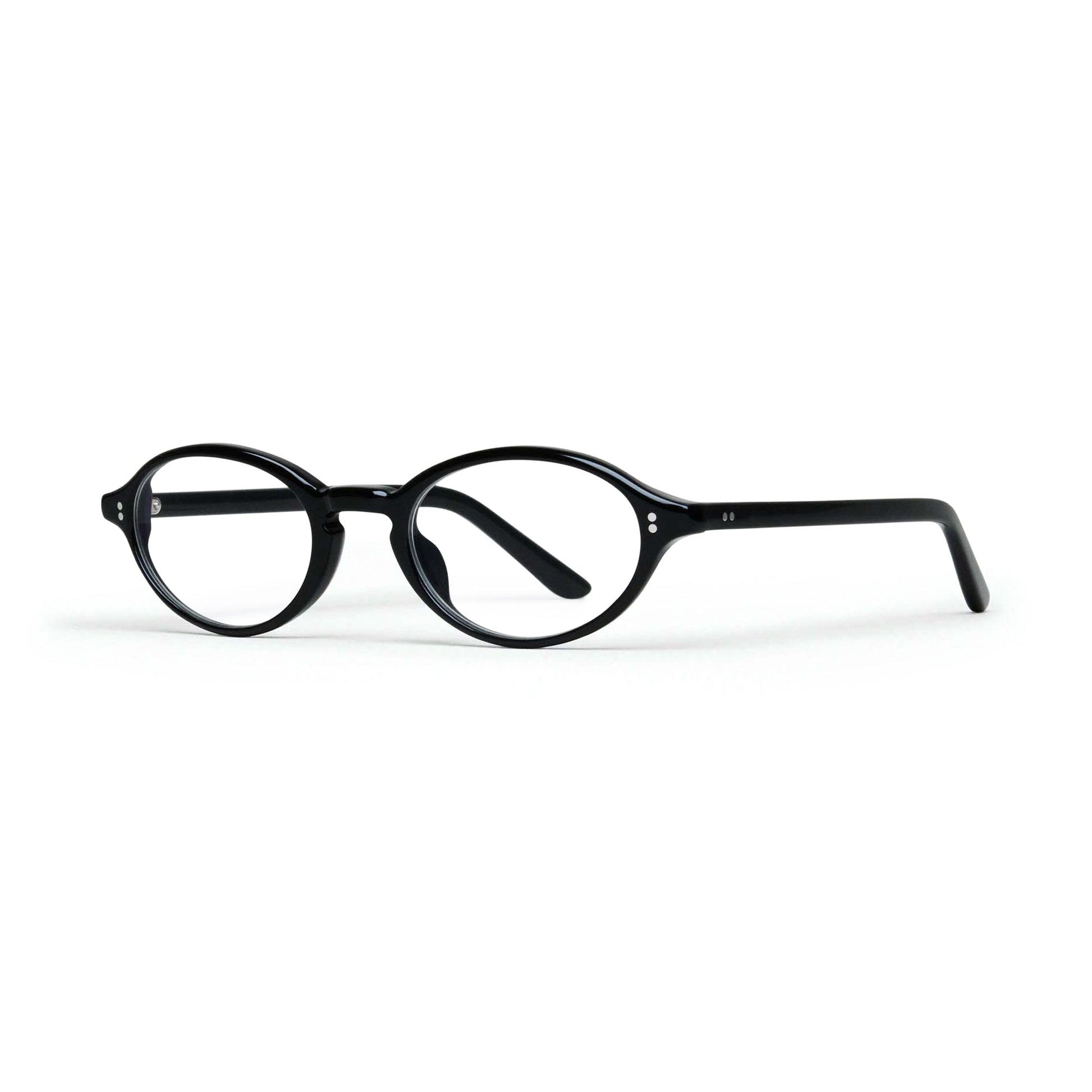 Lex Optical / Black Acetate & Clear Lens - Shade Files