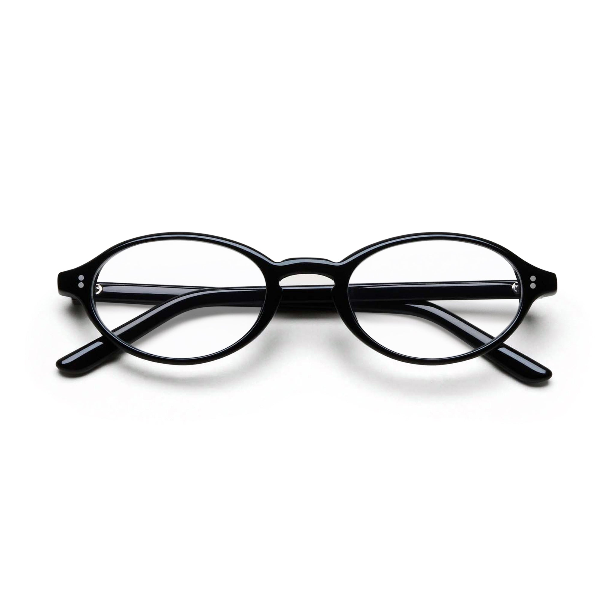 Lex Optical / Black Acetate & Clear Lens - Shade Files