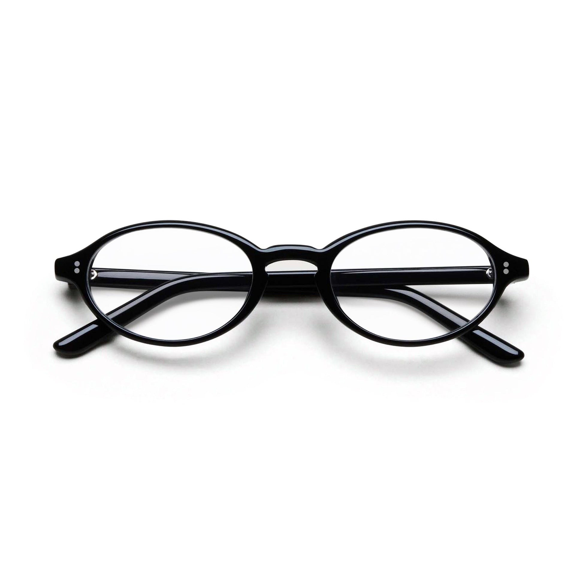 Lex Optical / Black Acetate & Clear Lens - Shade Files