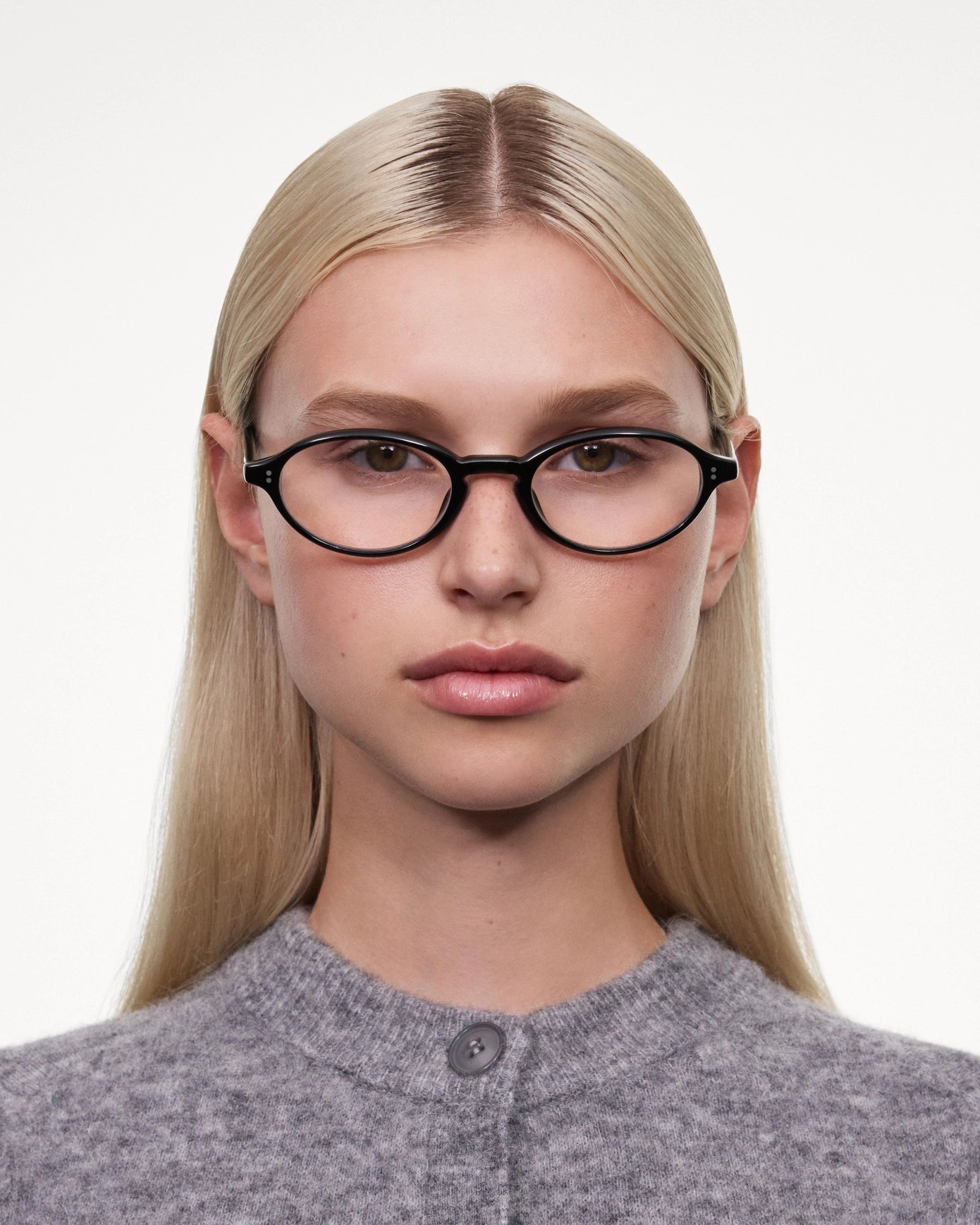 Lex Optical / Black Acetate & Clear Lens - Shade Files