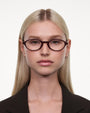 Lex Optical / Burgundy Acetate & Clear Lens - Shade Files